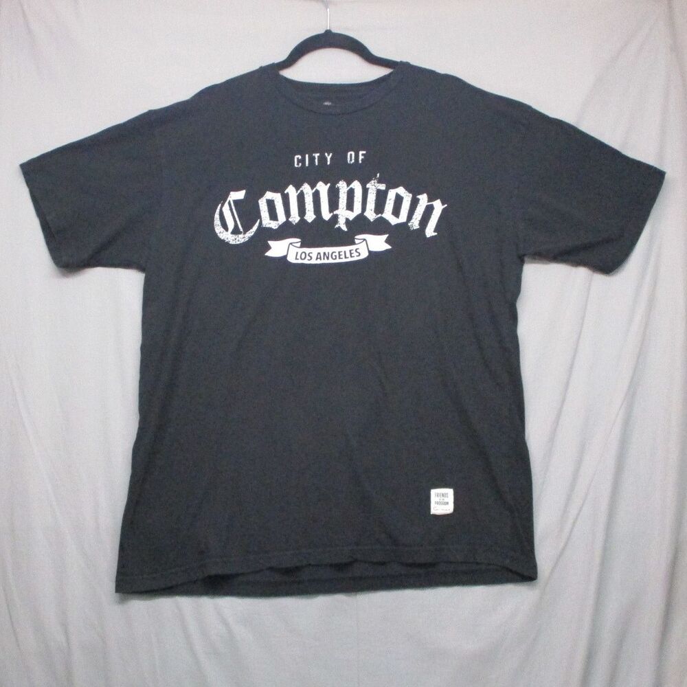 Cousins Black Distressed Hip Hop‎ Graphic Tee T Shirt Men Size XL